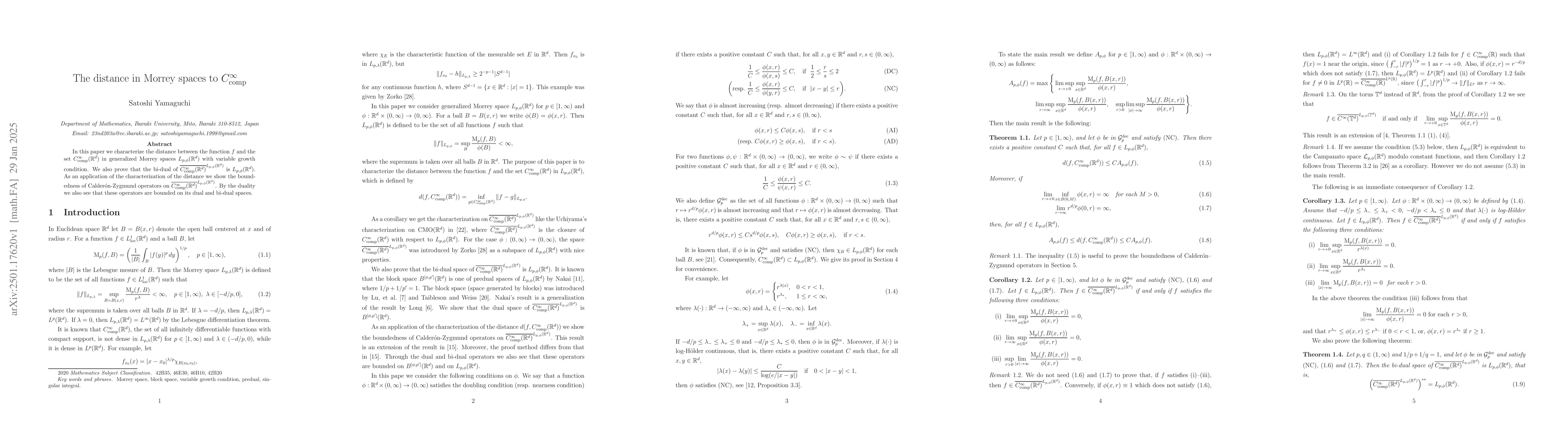 Thumbnail for The distance in Morrey spaces to $C^{\infty}_{\mathrm{comp}}$