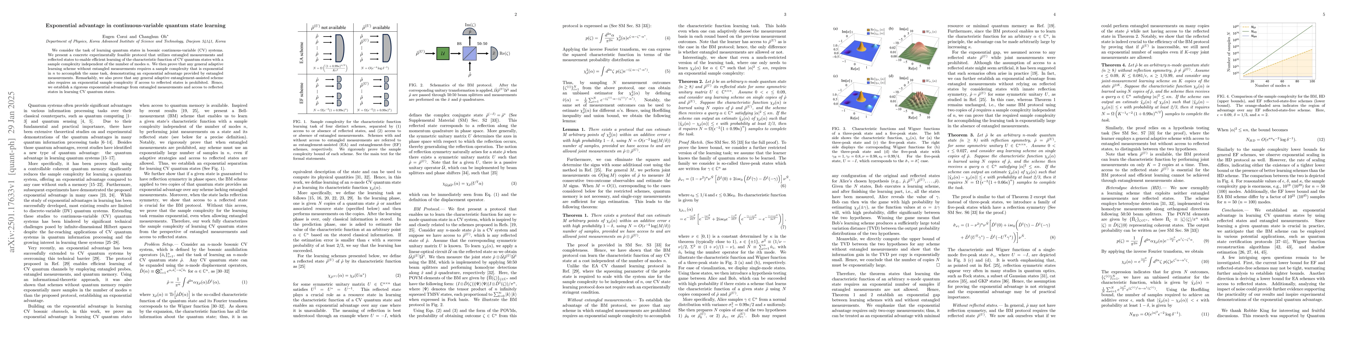 Thumbnail for Exponential advantage in continuous-variable quantum state learning