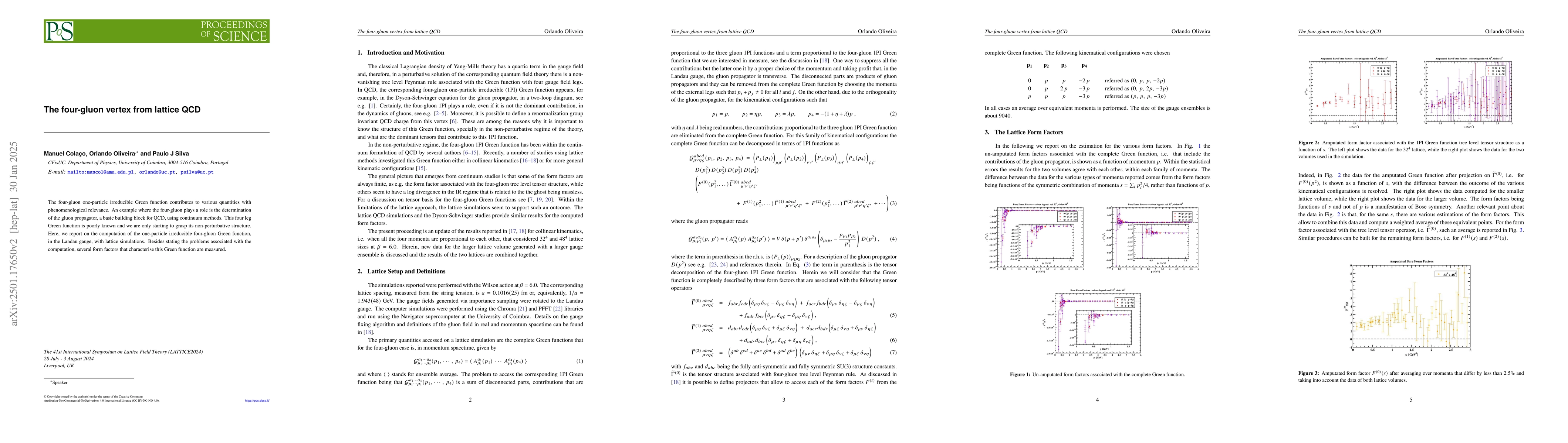 Thumbnail for The four-gluon vertex from lattice QCD