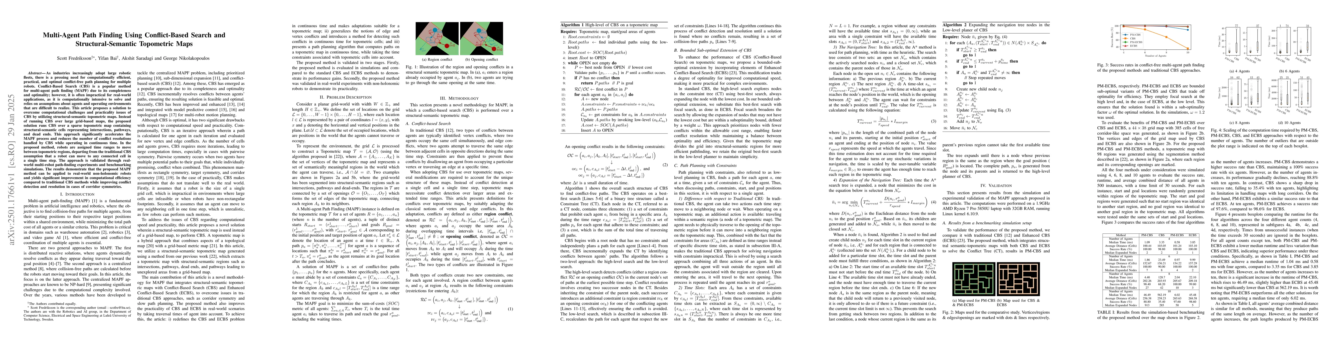 Thumbnail for Multi-Agent Path Finding Using Conflict-Based Search and
  Structural-Semantic Topometric Maps