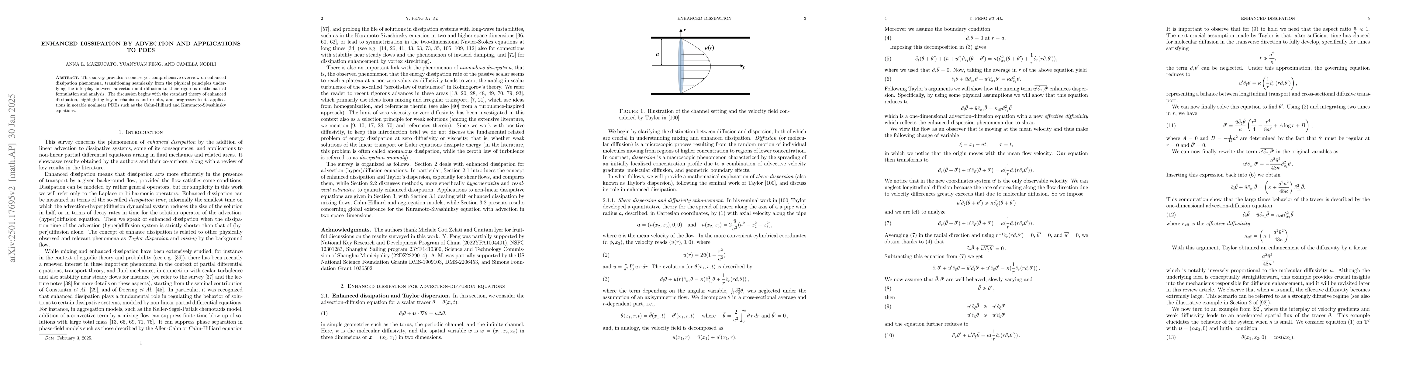 Thumbnail for Enhanced dissipation by advection and applications to PDEs
