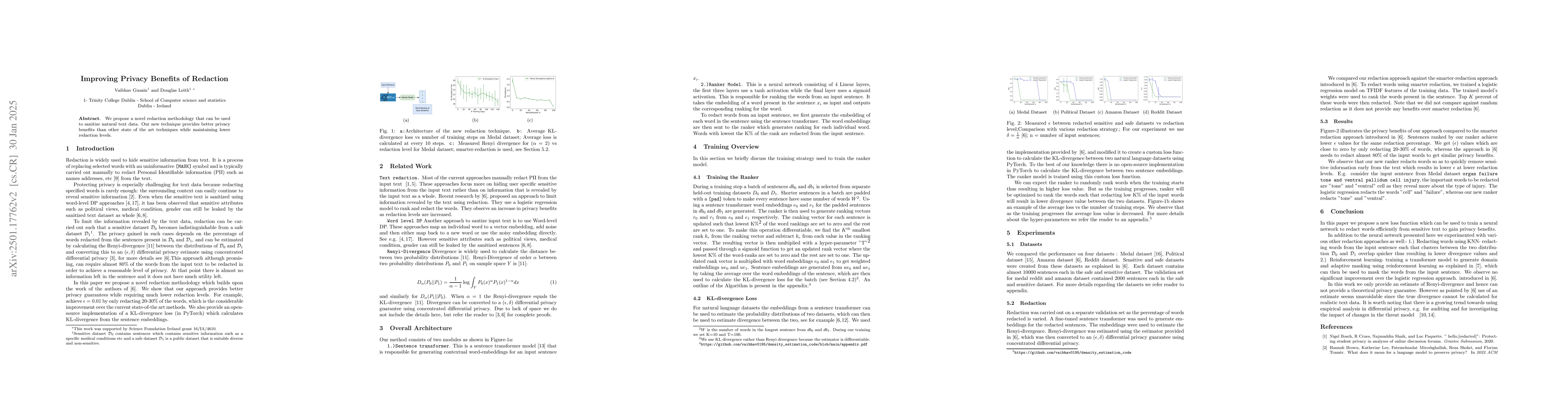 Thumbnail for Improving Privacy Benefits of Redaction