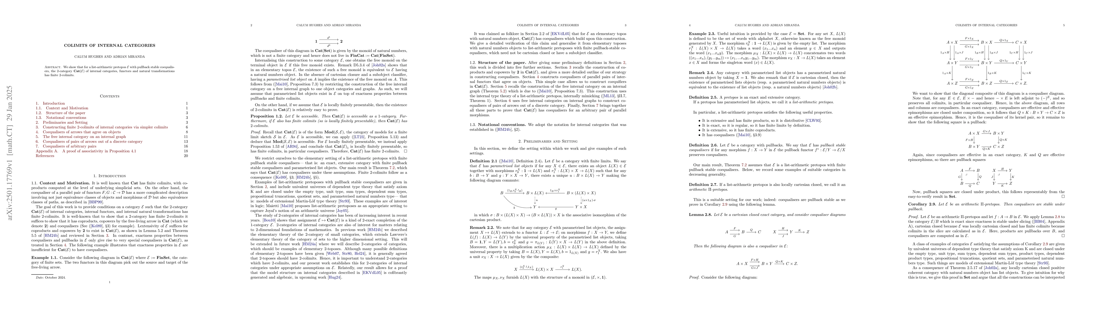 Thumbnail for Colimits of internal categories