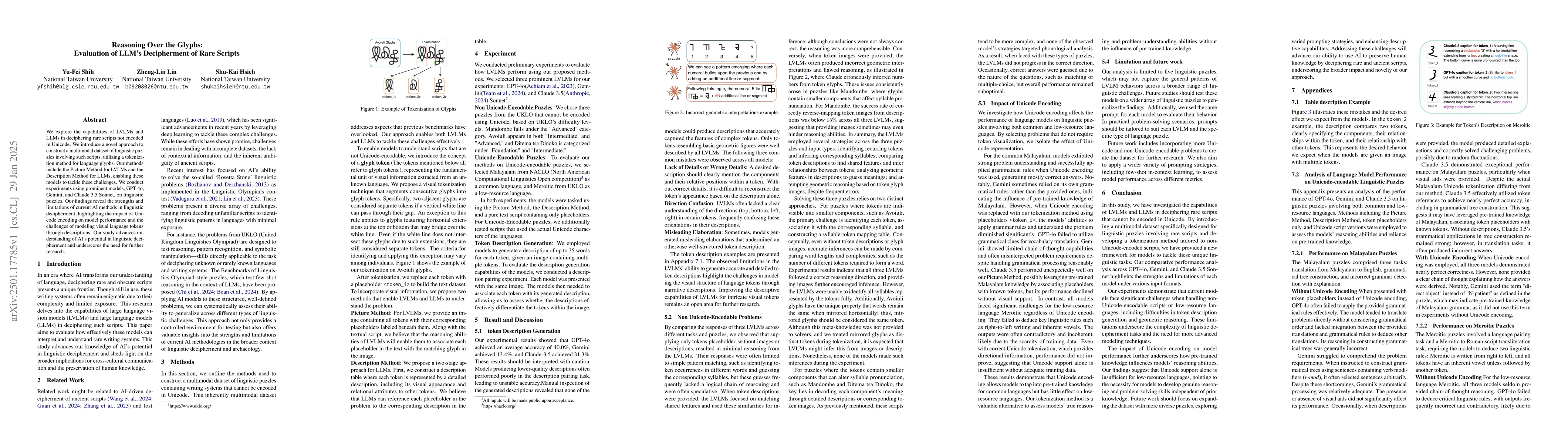 Thumbnail for Reasoning Over the Glyphs: Evaluation of LLM's Decipherment of Rare
  Scripts