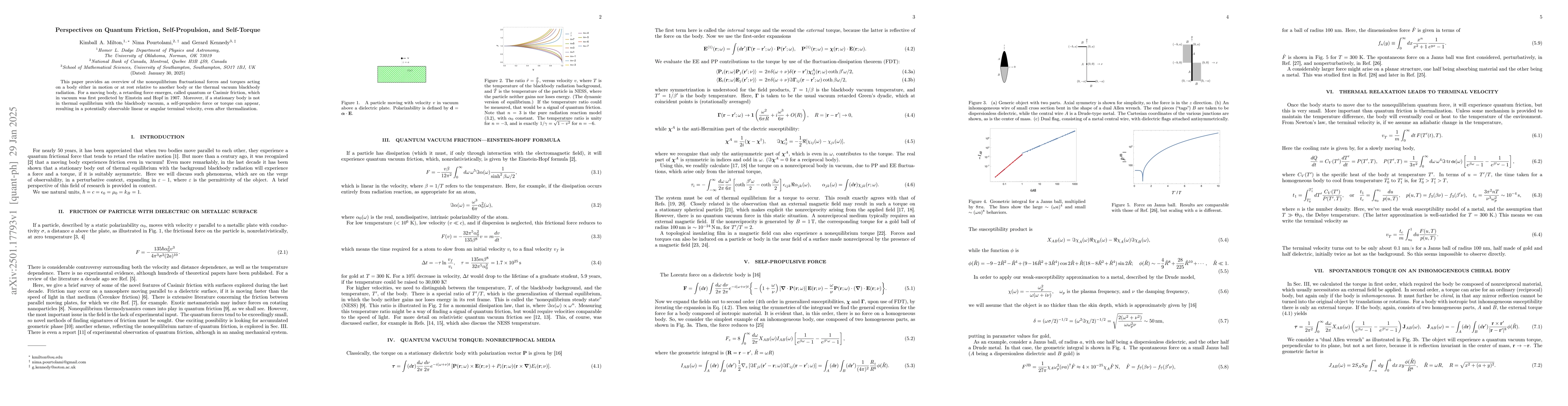 Thumbnail for Perspectives on Quantum Friction, Self-Propulsion, and Self-Torque