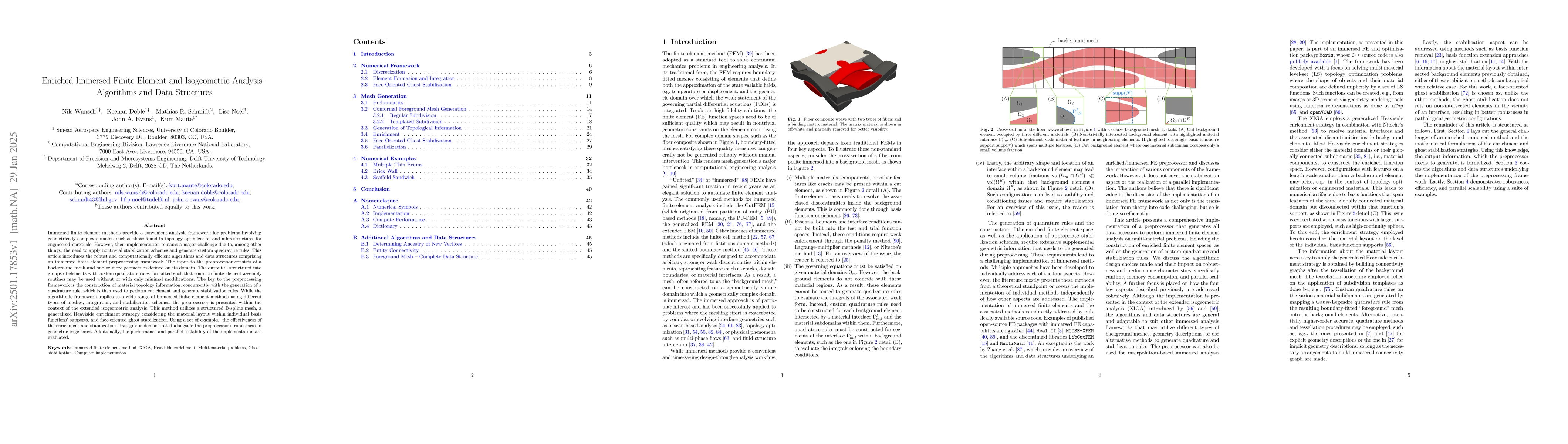 Thumbnail for Enriched Immersed Finite Element and Isogeometric Analysis -- Algorithms
  and Data Structures