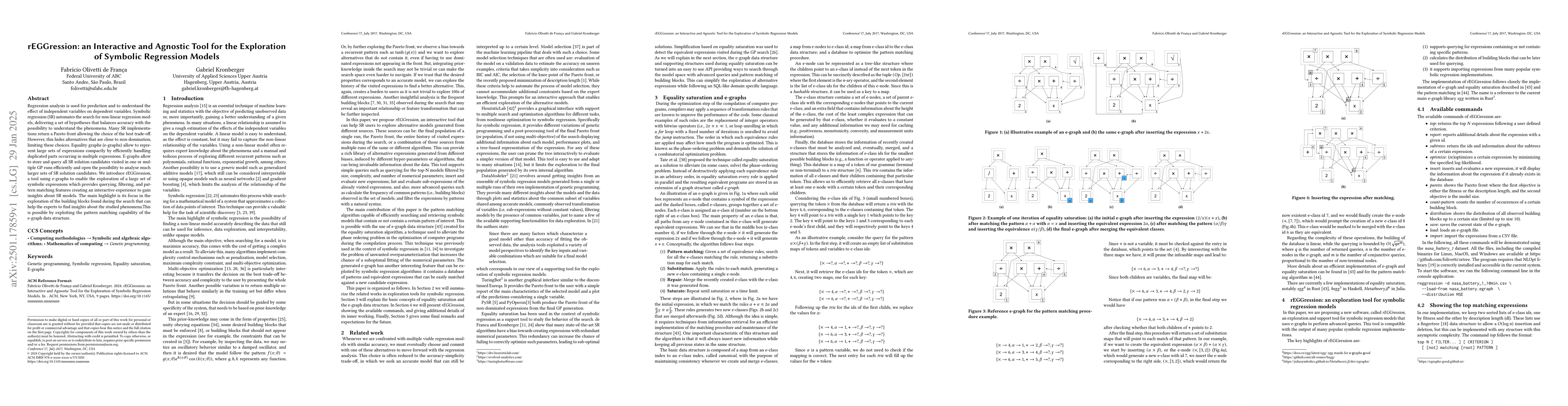 Thumbnail for rEGGression: an Interactive and Agnostic Tool for the Exploration of
  Symbolic Regression Models