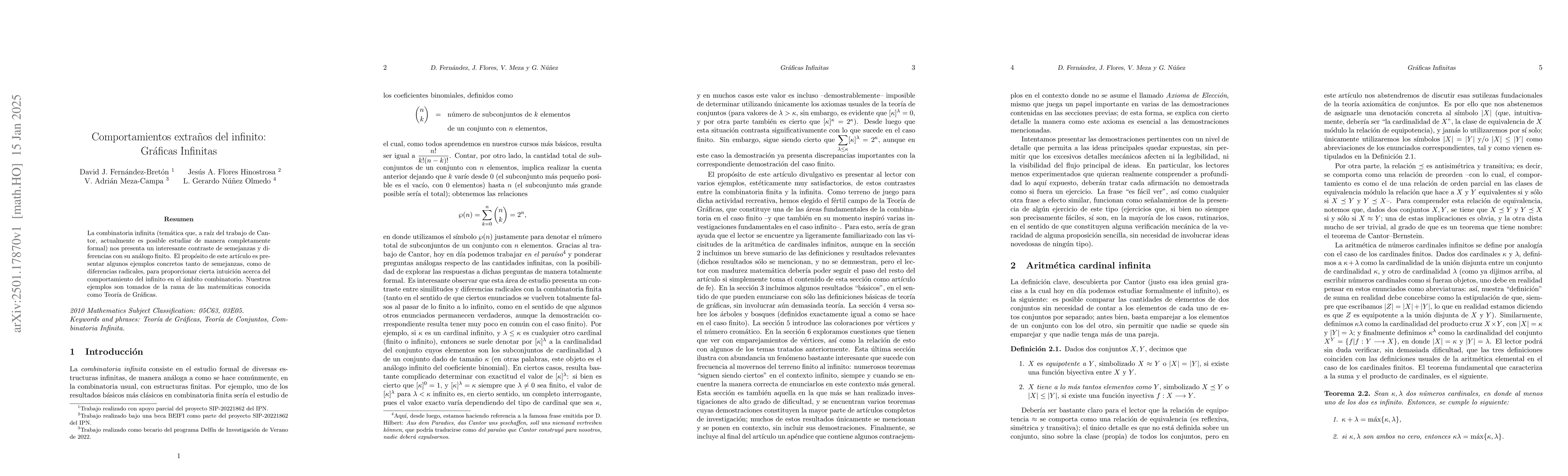 Thumbnail for Comportamientos extraños del infinito: Gráficas Infinitas