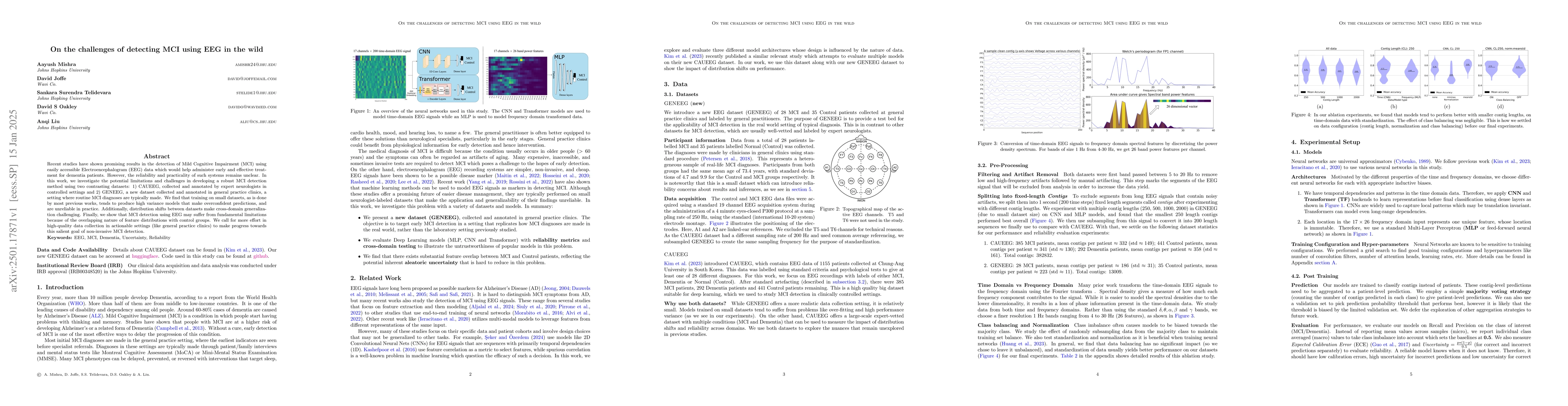 Thumbnail for On the challenges of detecting MCI using EEG in the wild