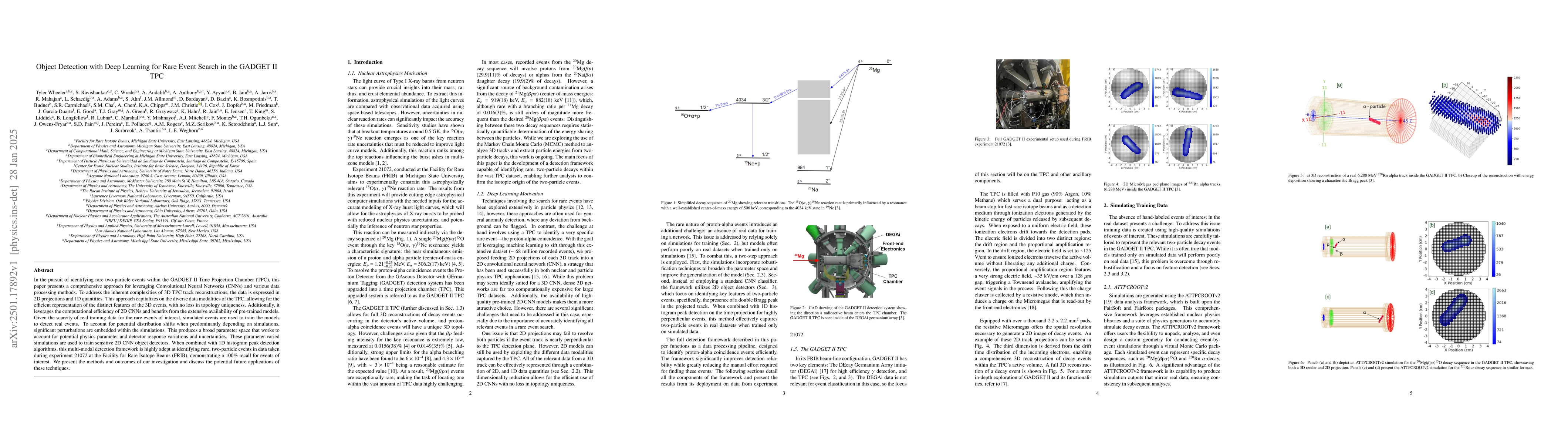 Thumbnail for Object Detection with Deep Learning for Rare Event Search in the GADGET
  II TPC