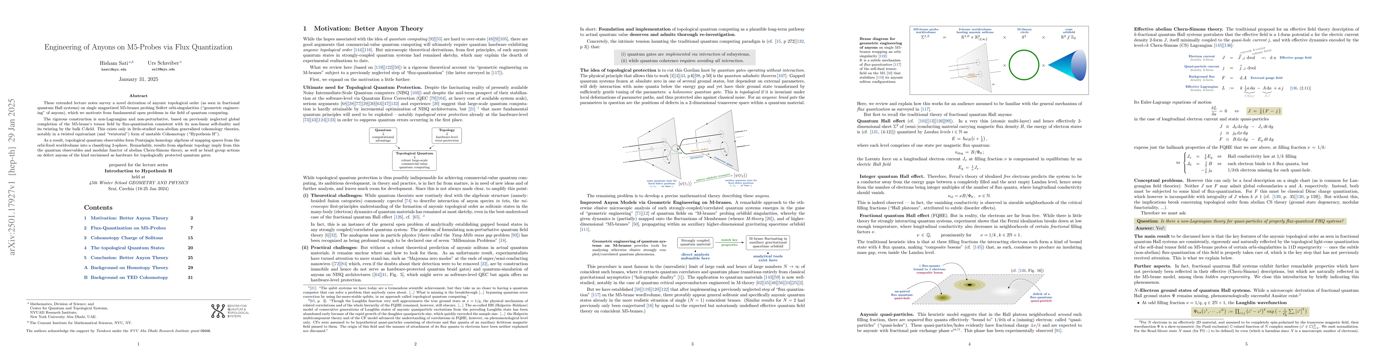 Thumbnail for Engineering of Anyons on M5-Probes via Flux Quantization