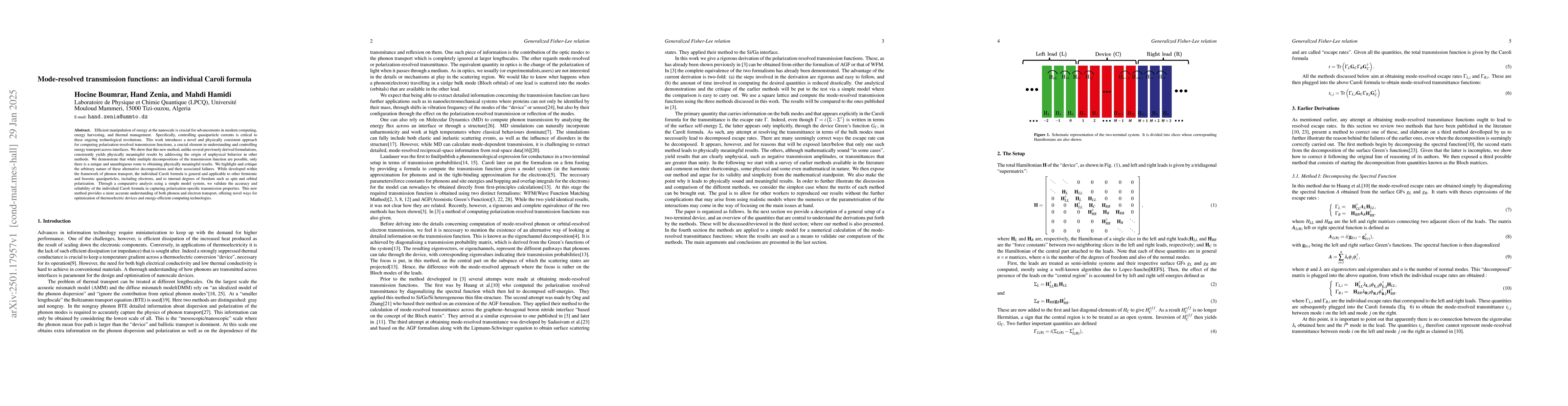 Thumbnail for Mode-resolved transmission functions: an individual Caroli formula
