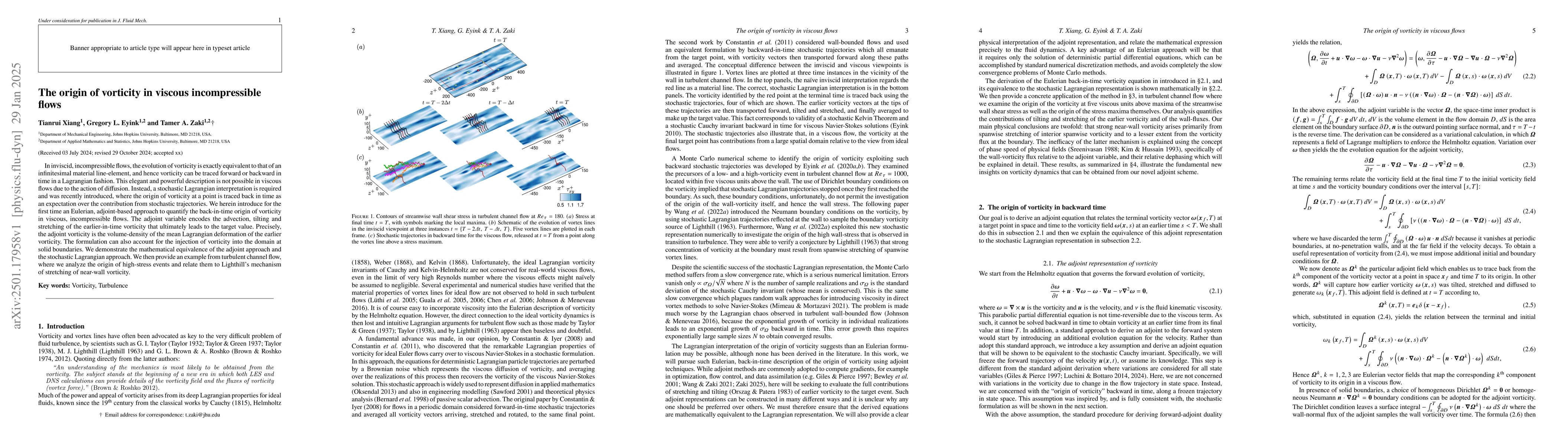 Thumbnail for The origin of vorticity in viscous incompressible flows