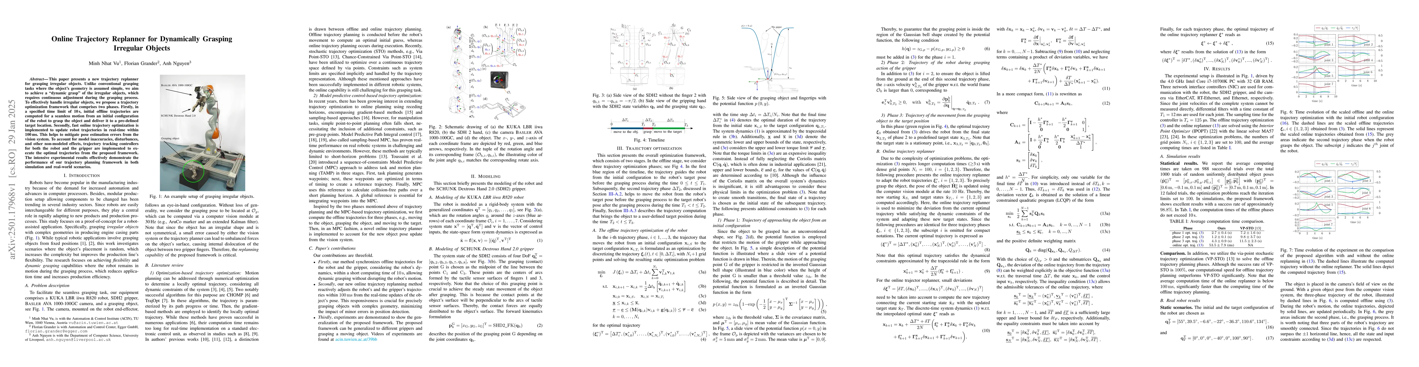 Thumbnail for Online Trajectory Replanner for Dynamically Grasping Irregular Objects