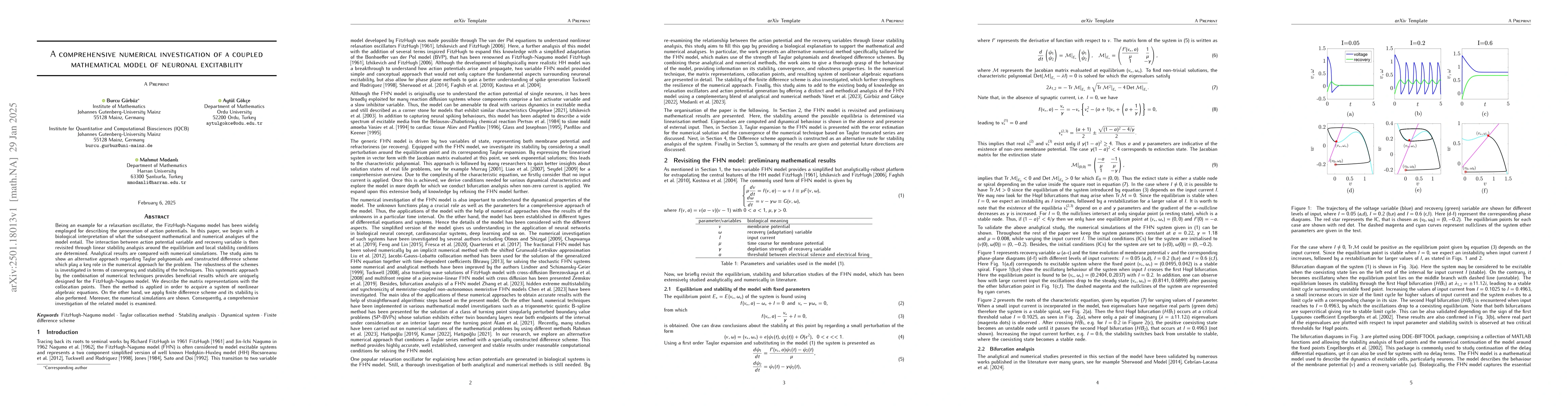 Thumbnail for A comprehensive numerical investigation of a coupled mathematical model
  of neuronal excitability