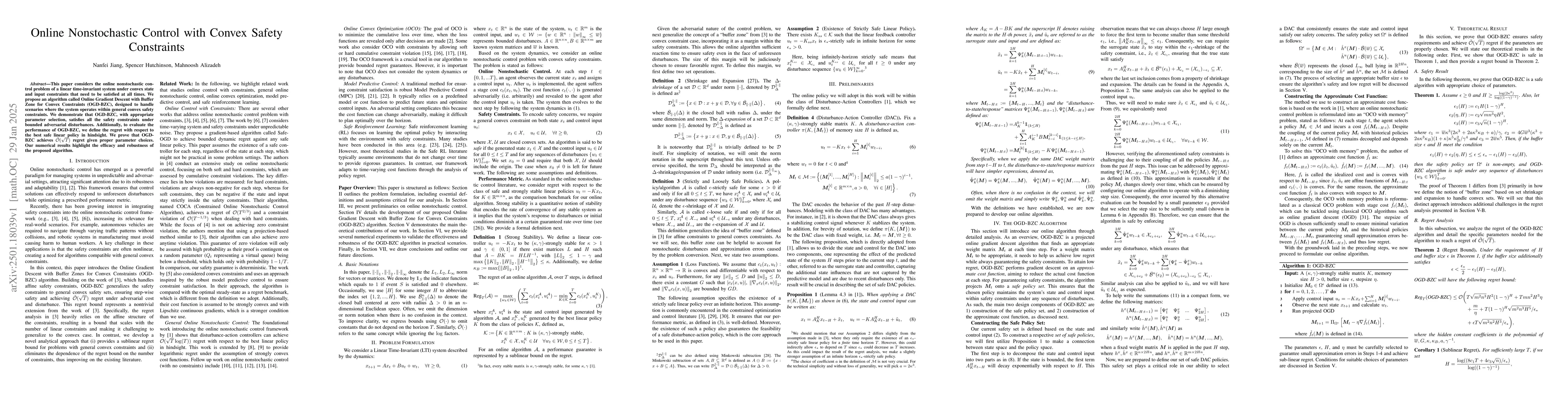 Thumbnail for Online Nonstochastic Control with Convex Safety Constraints