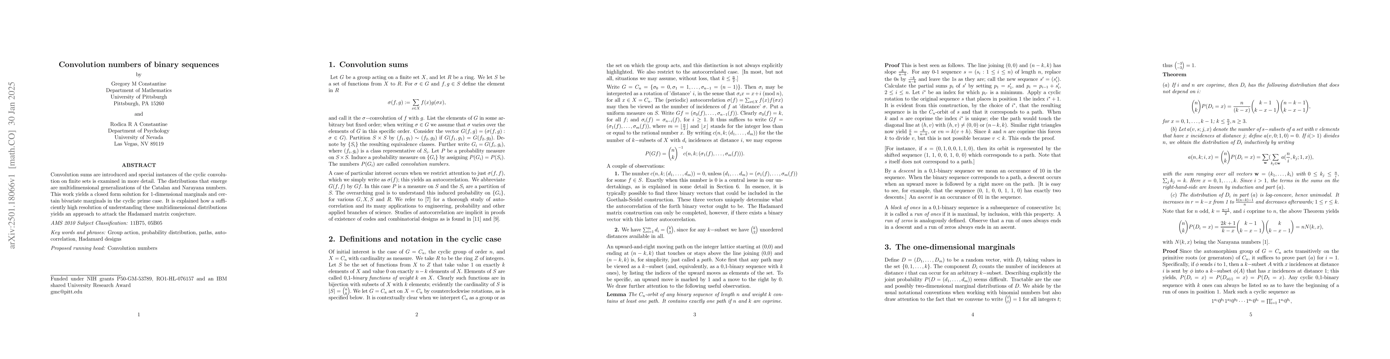 Thumbnail for Convolution numbers: the cyclic case
