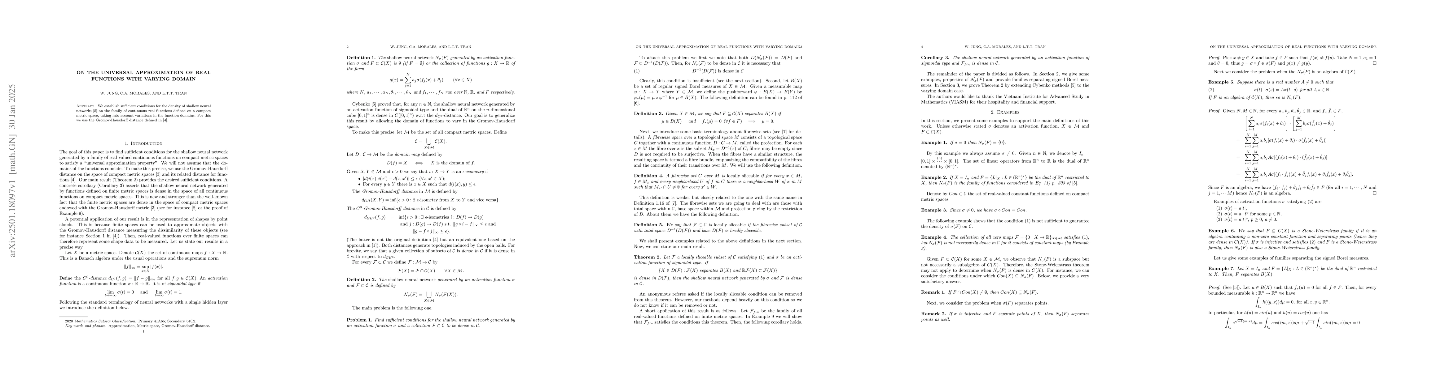 Thumbnail for On the universal approximation of real functions with varying domain