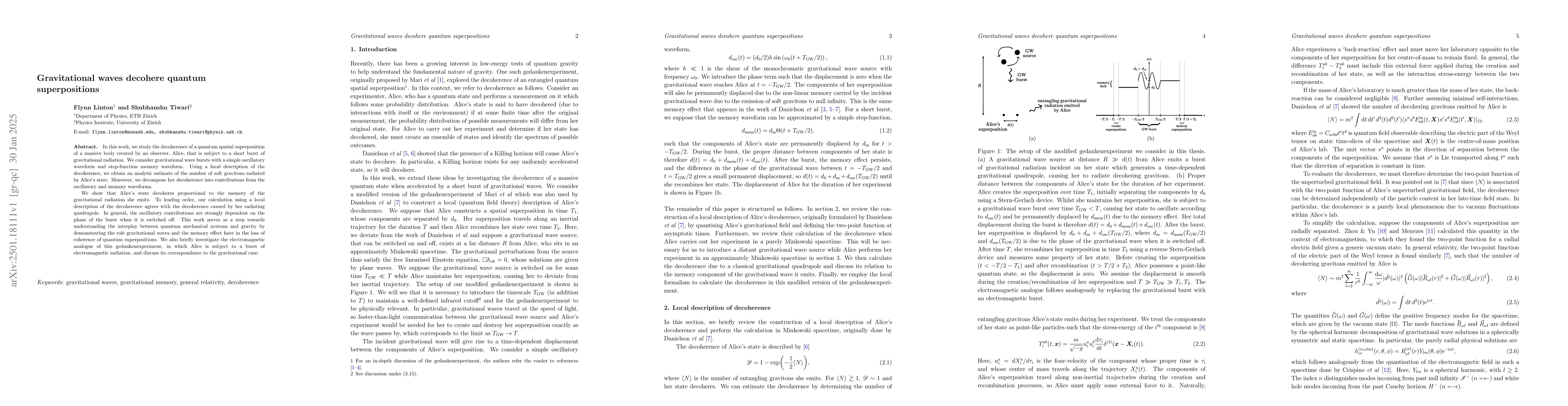 Thumbnail for Gravitational waves decohere quantum superpositions