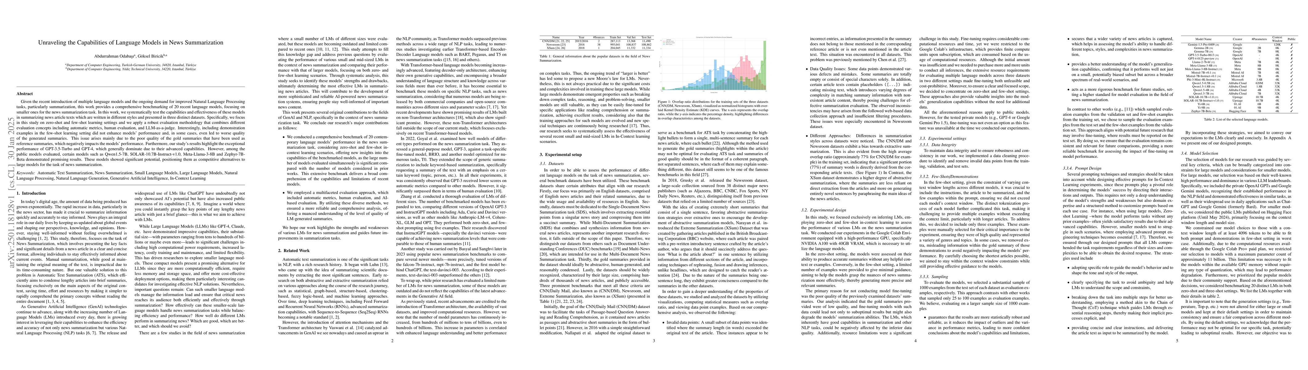 Thumbnail for Unraveling the Capabilities of Language Models in News Summarization