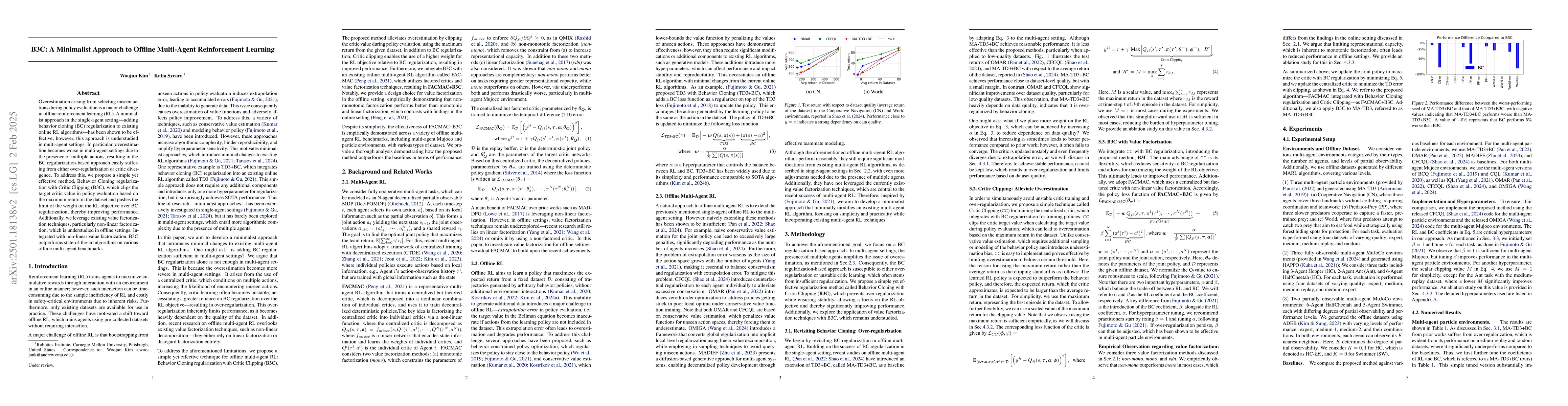 Thumbnail for B3C: A Minimalist Approach to Offline Multi-Agent Reinforcement Learning