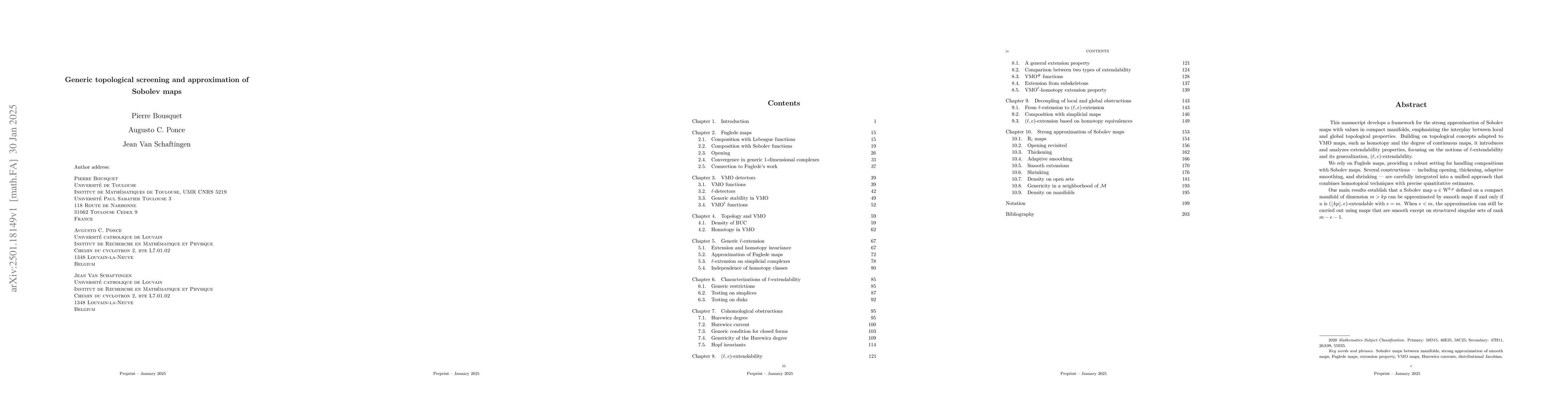 Thumbnail for Generic topological screening and approximation of Sobolev maps