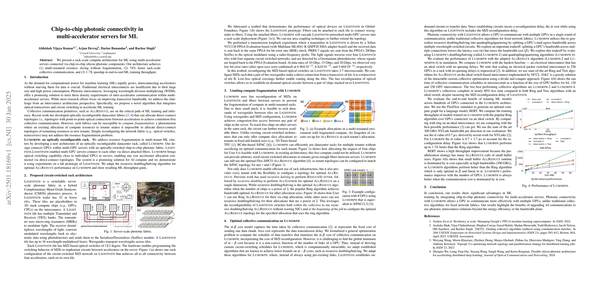Thumbnail for Chip-to-chip photonic connectivity in multi-accelerator servers for ML