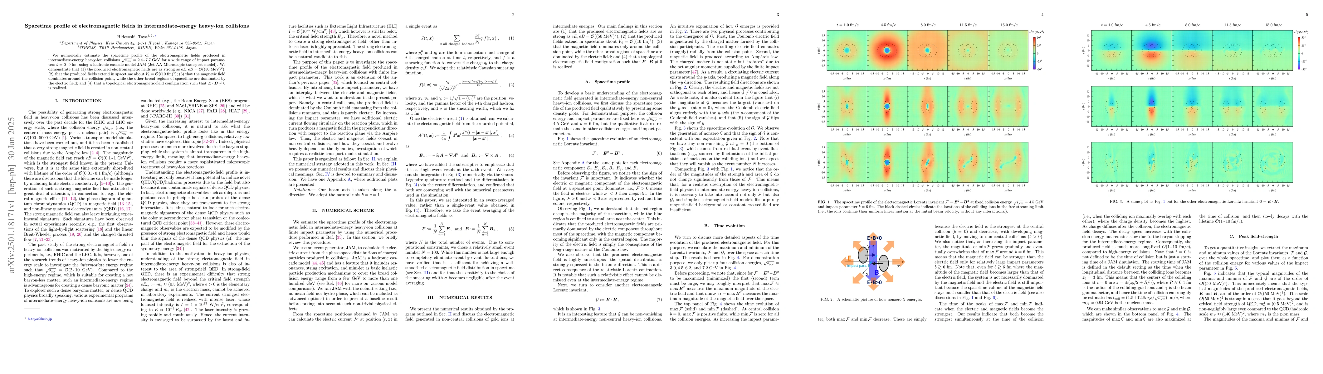 Thumbnail for Spacetime profile of electromagnetic fields in intermediate-energy
  heavy-ion collisions