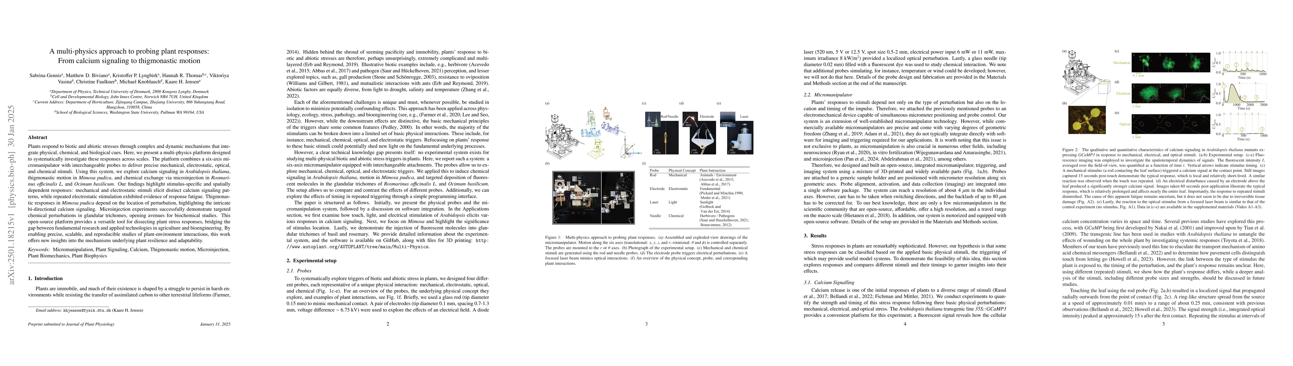 Thumbnail for A multi-physics approach to probing plant responses: From calcium
  signaling to thigmonastic motion