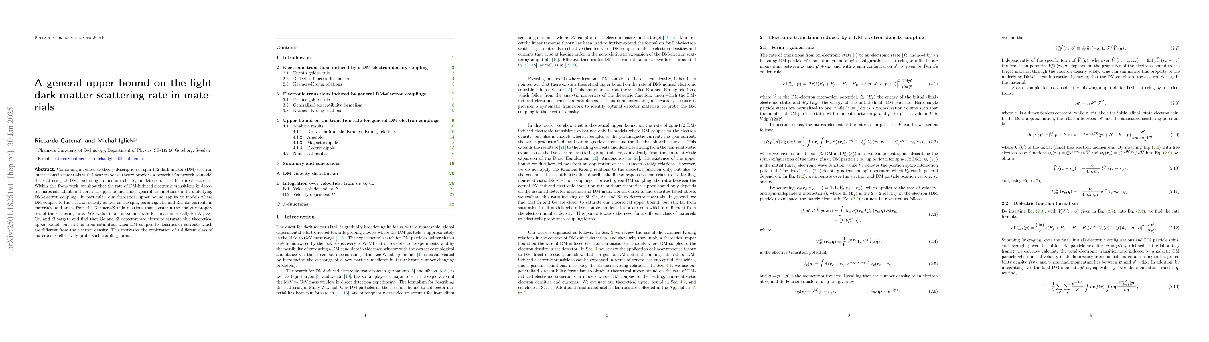 Thumbnail for A general upper bound on the light dark matter scattering rate in
  materials