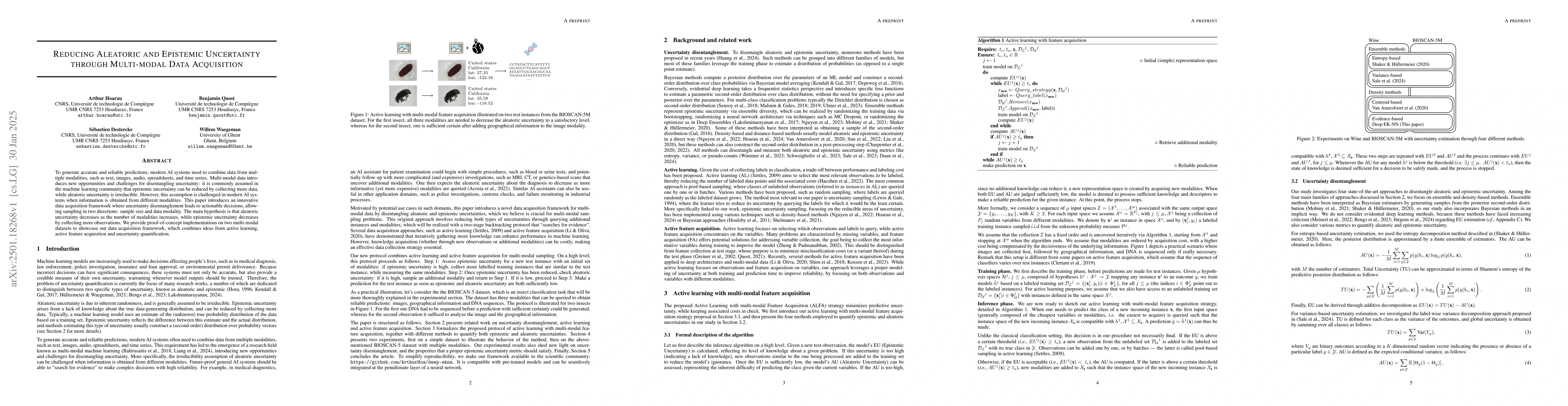 Thumbnail for Reducing Aleatoric and Epistemic Uncertainty through Multi-modal Data
  Acquisition