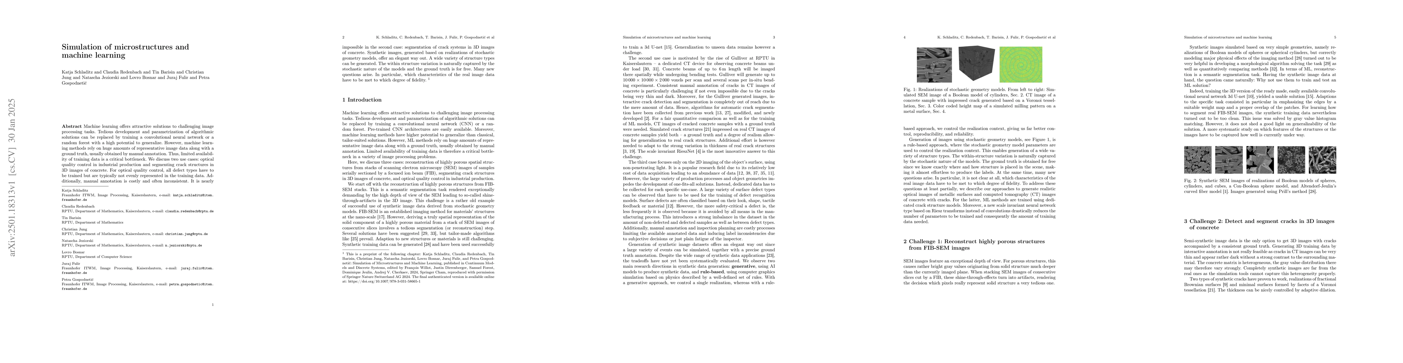 Thumbnail for Simulation of microstructures and machine learning