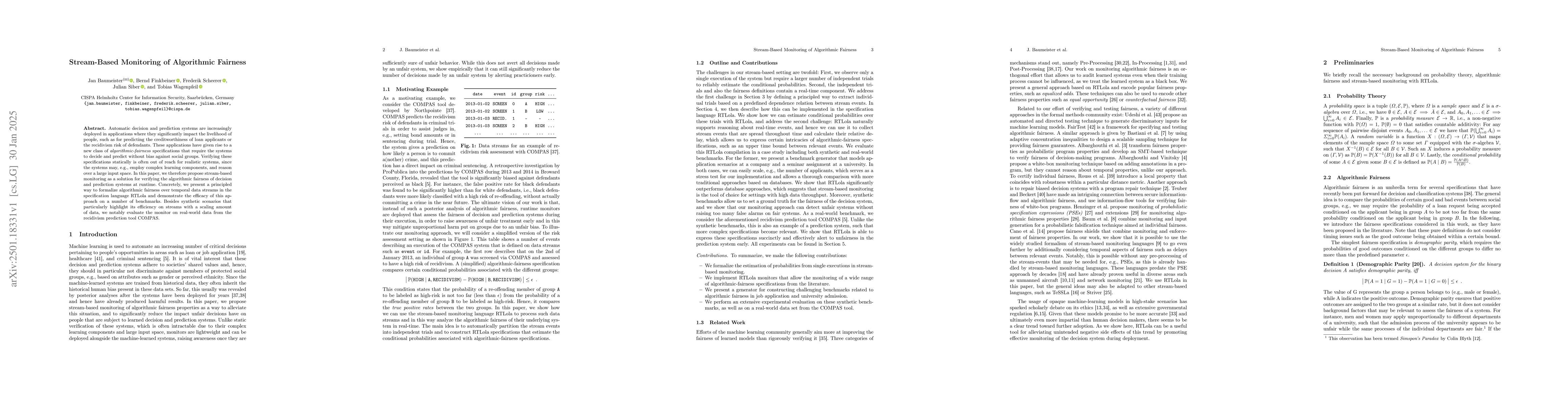 Thumbnail for Stream-Based Monitoring of Algorithmic Fairness