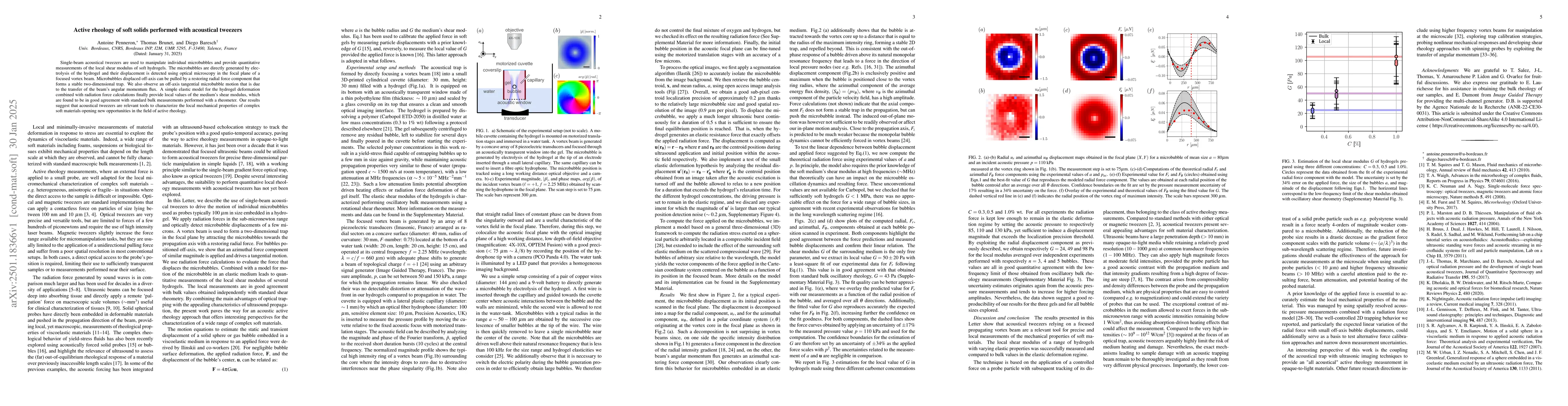 Thumbnail for Active rheology of soft solids performed with acoustical tweezers