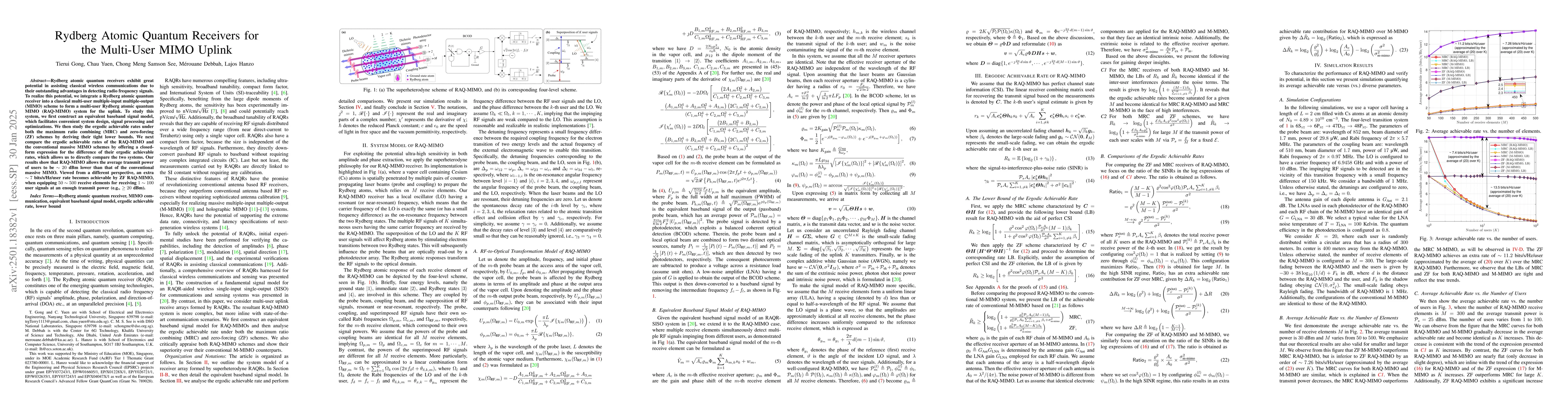 Thumbnail for Rydberg Atomic Quantum Receivers for the Multi-User MIMO Uplink