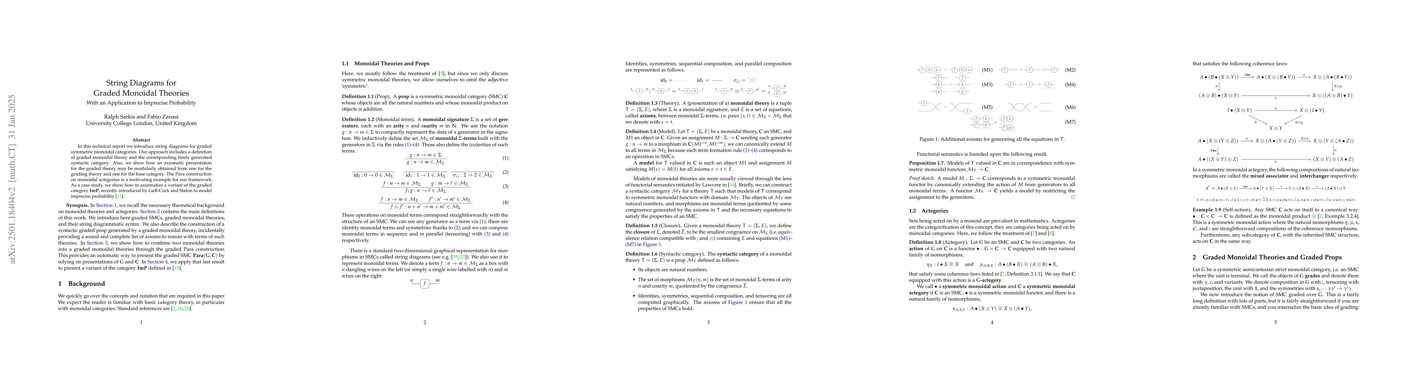 Thumbnail for String Diagrams for Graded Monoidal Theories