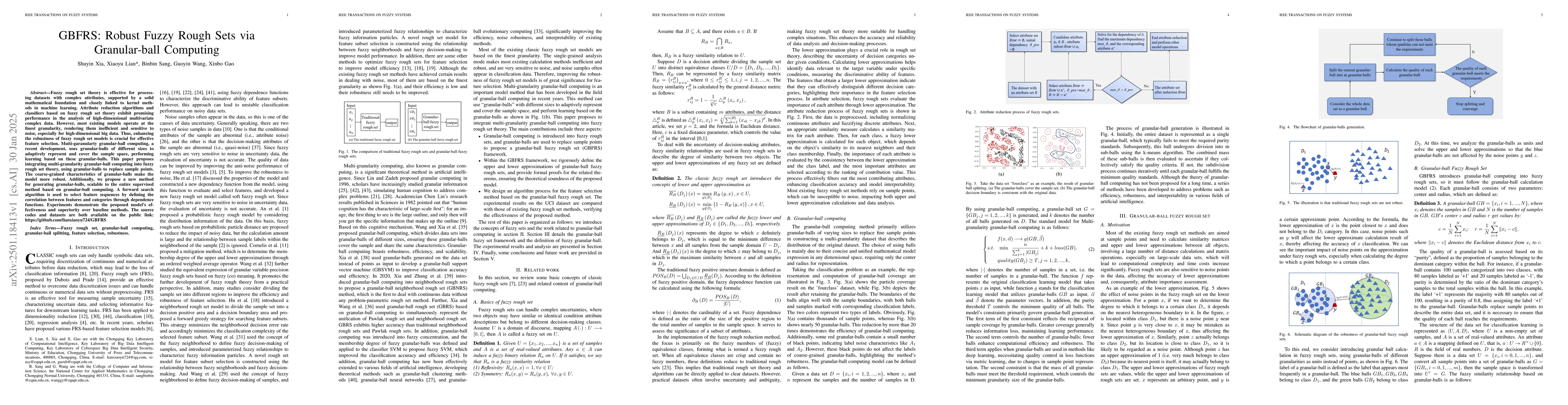 Thumbnail for GBFRS: Robust Fuzzy Rough Sets via Granular-ball Computing