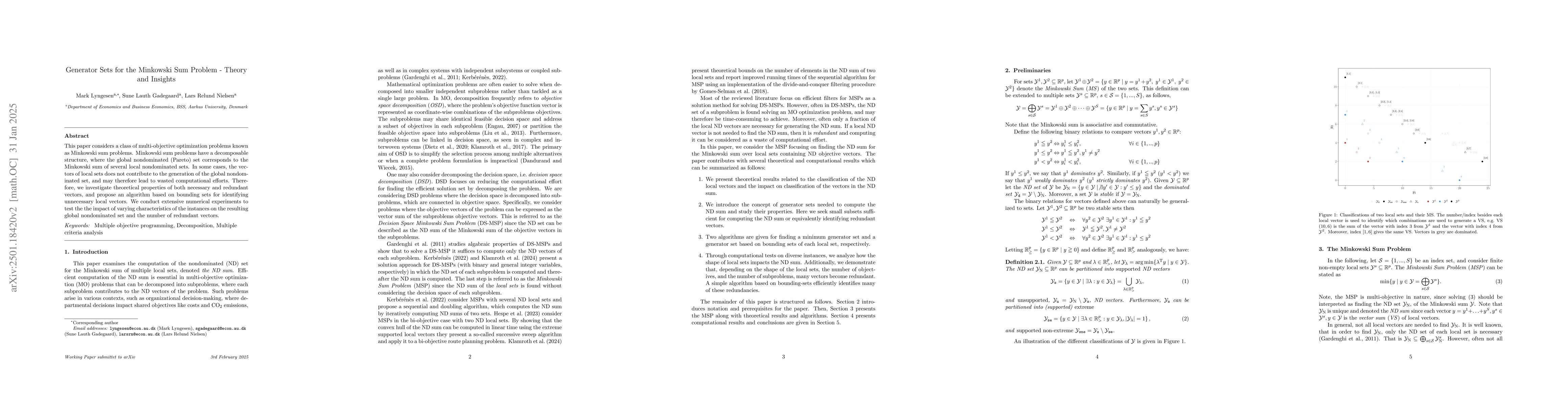 Thumbnail for Generator Sets for the Minkowski Sum Problem -- Theory and Insights