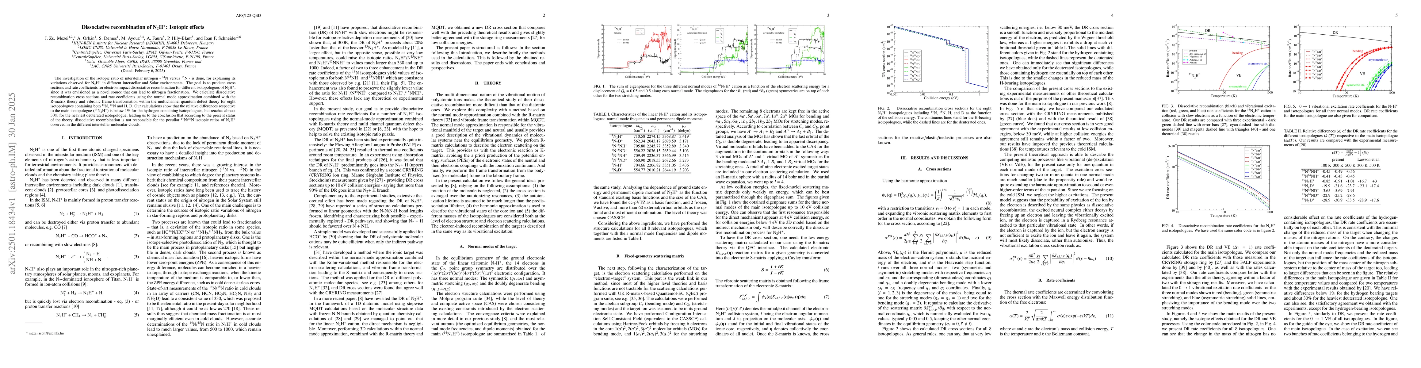 Thumbnail for Dissociative recombination of N$_2$H$^+$: Isotopic effects