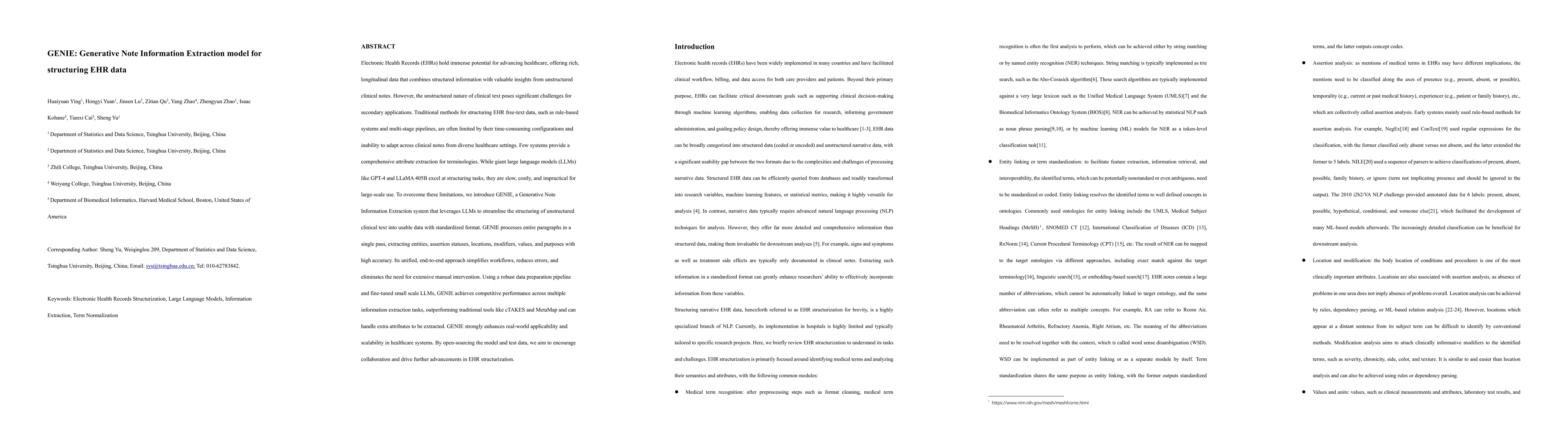 Thumbnail for GENIE: Generative Note Information Extraction model for structuring EHR
  data