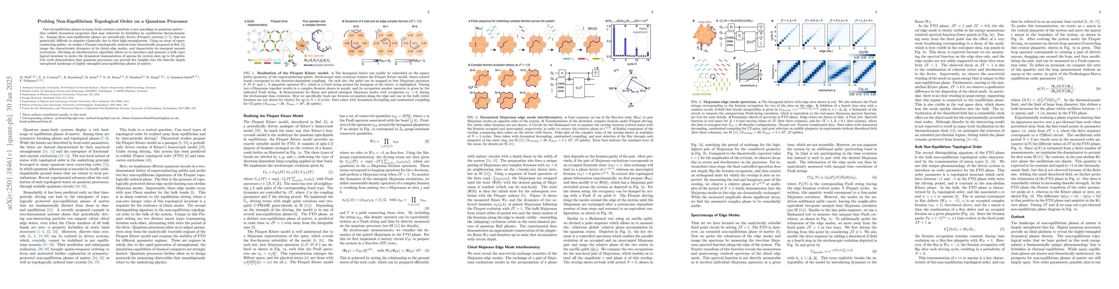 Thumbnail for Probing Non-Equilibrium Topological Order on a Quantum Processor
