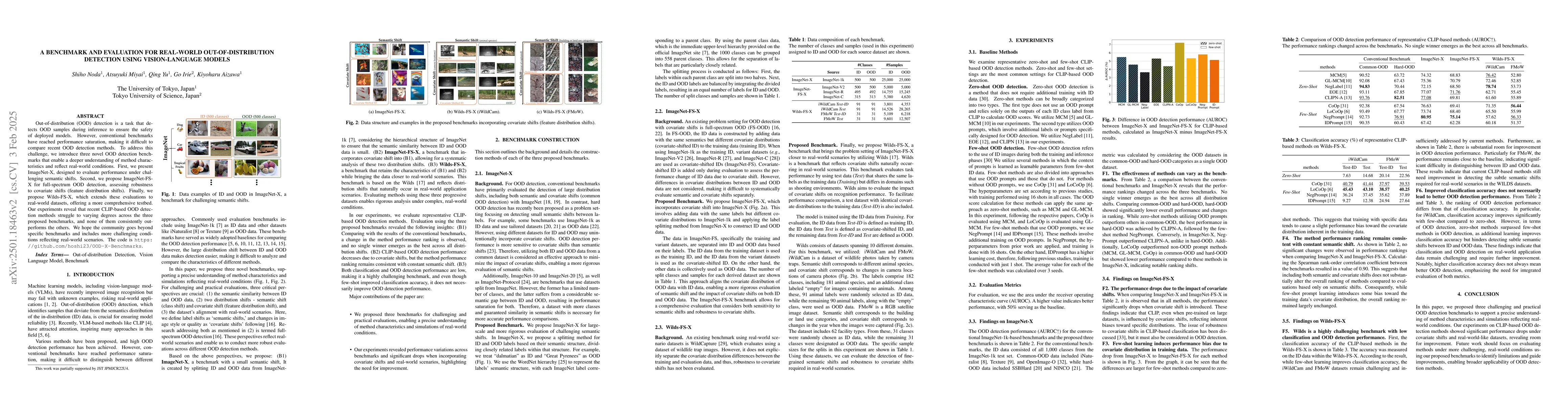 Thumbnail for A Benchmark and Evaluation for Real-World Out-of-Distribution Detection
  Using Vision-Language Models