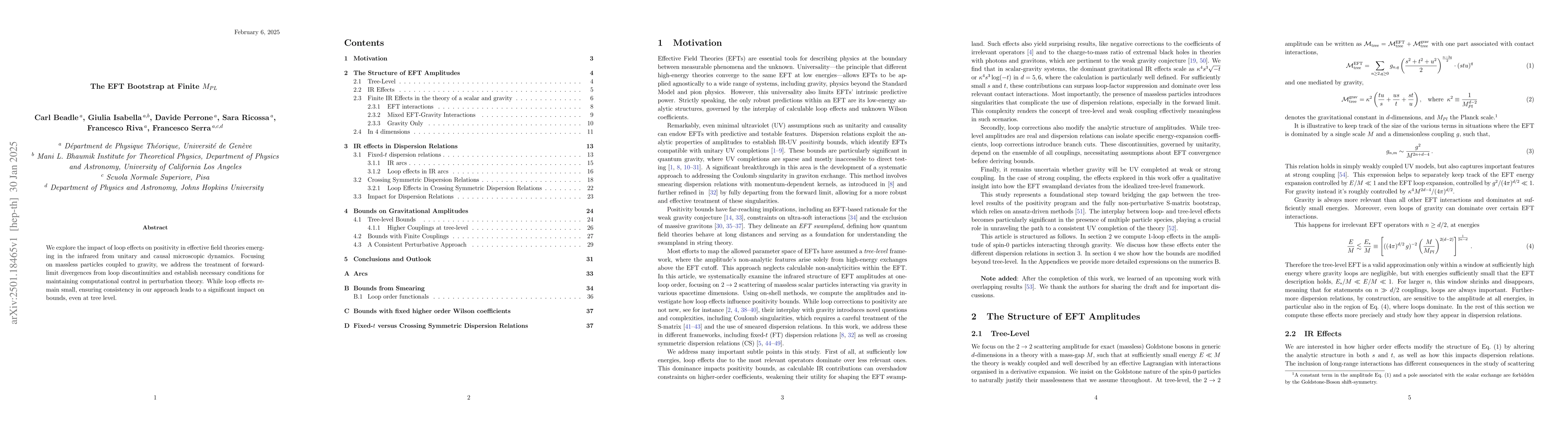 Thumbnail for The EFT Bootstrap at Finite $M_{PL}$