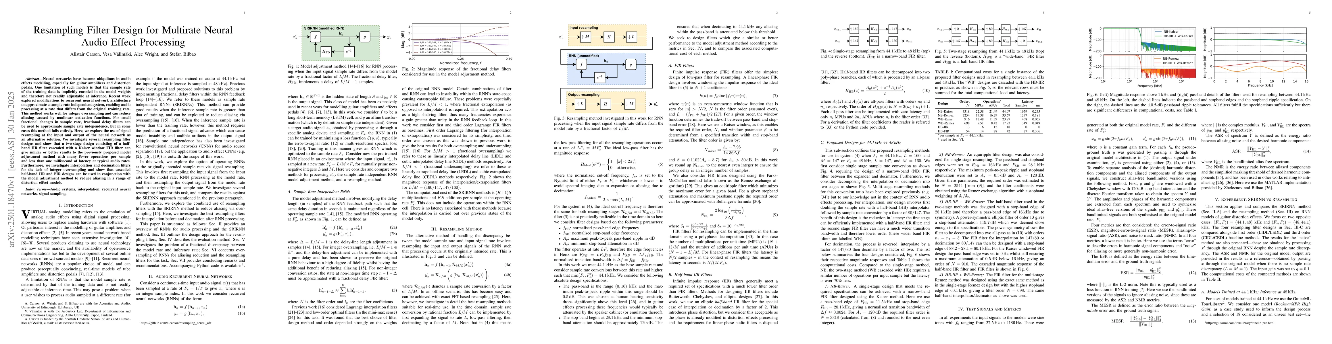 Thumbnail for Resampling Filter Design for Multirate Neural Audio Effect Processing