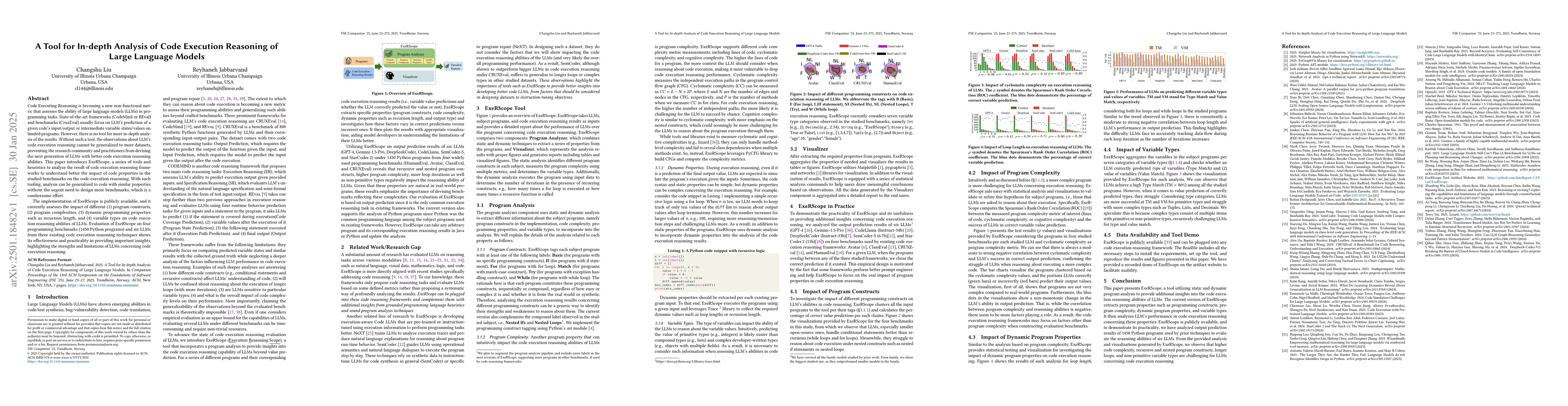 Thumbnail for A Tool for In-depth Analysis of Code Execution Reasoning of Large
  Language Models