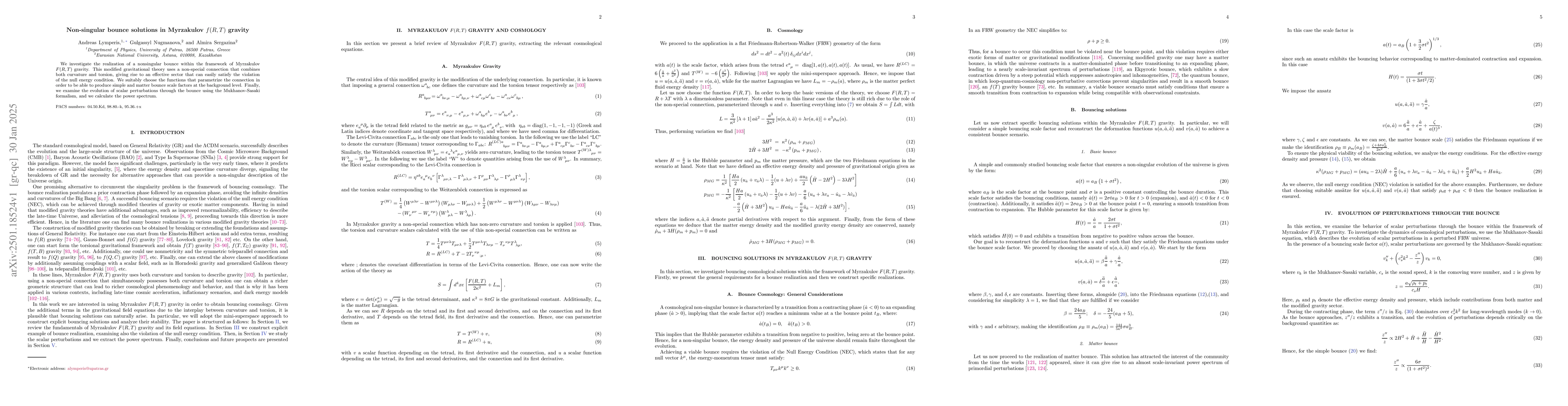 Thumbnail for Non-singular bounce solutions in Myrzakulov $f(R,T)$ gravity
