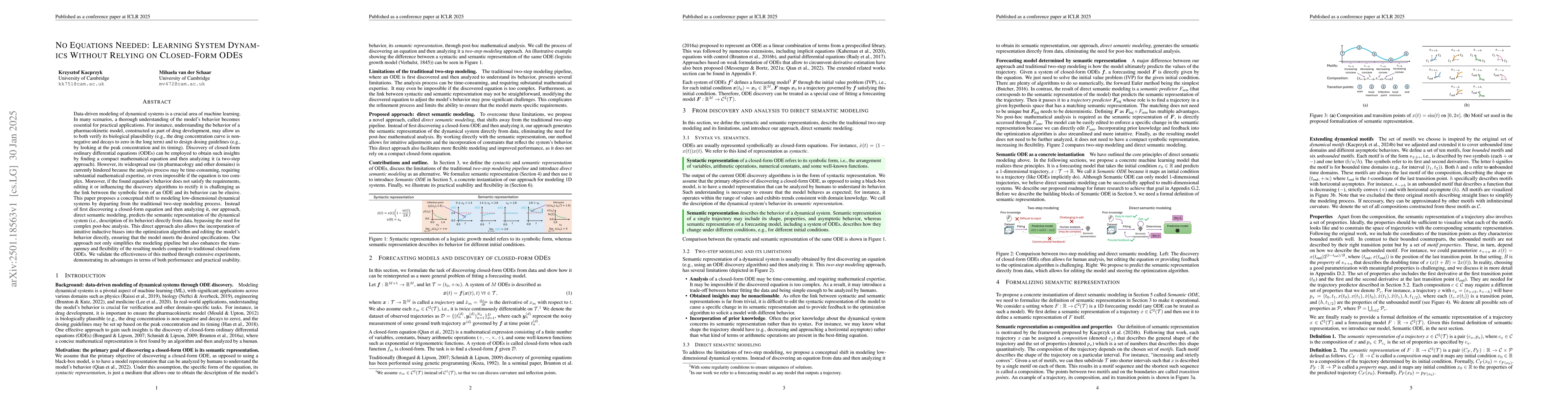 Thumbnail for No Equations Needed: Learning System Dynamics Without Relying on
  Closed-Form ODEs