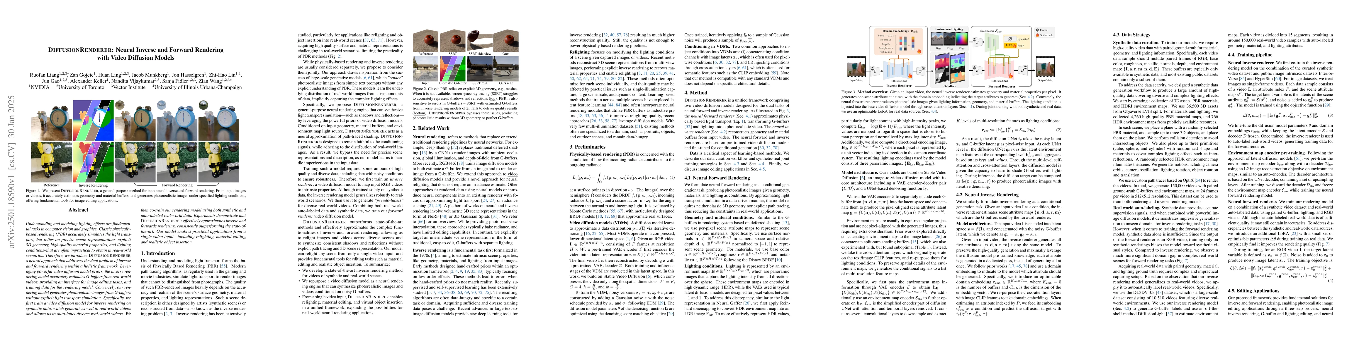 Thumbnail for DiffusionRenderer: Neural Inverse and Forward Rendering with Video
  Diffusion Models