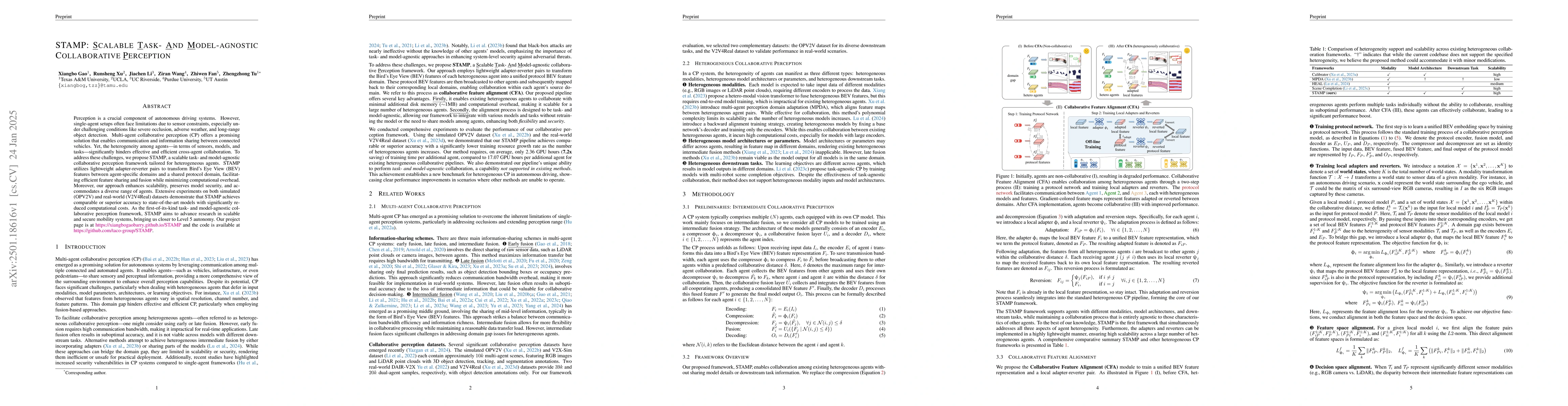Thumbnail for STAMP: Scalable Task And Model-agnostic Collaborative Perception