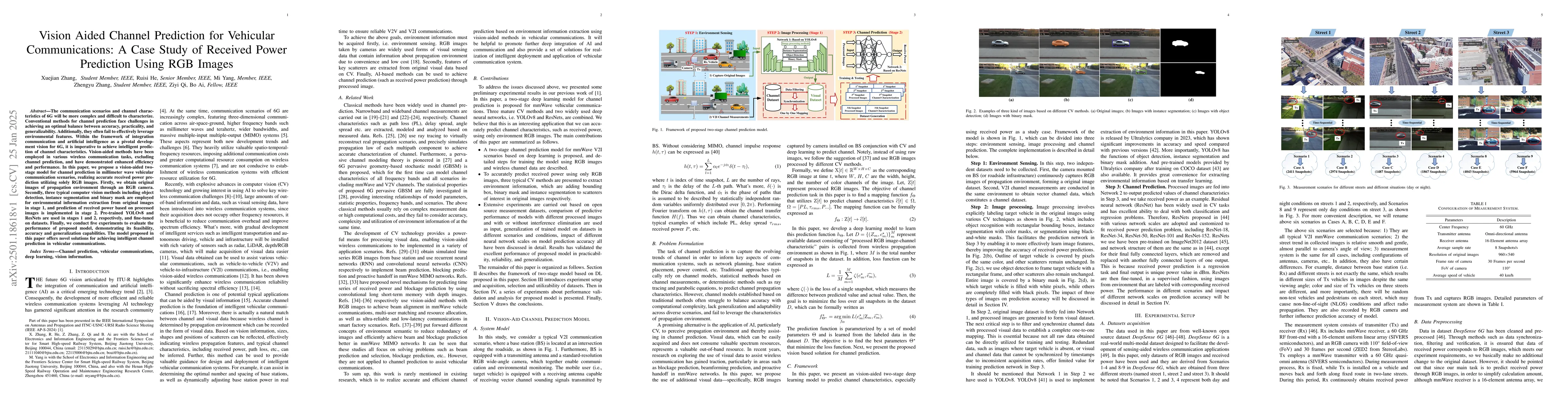 Thumbnail for Vision Aided Channel Prediction for Vehicular Communications: A Case
  Study of Received Power Prediction Using RGB Images